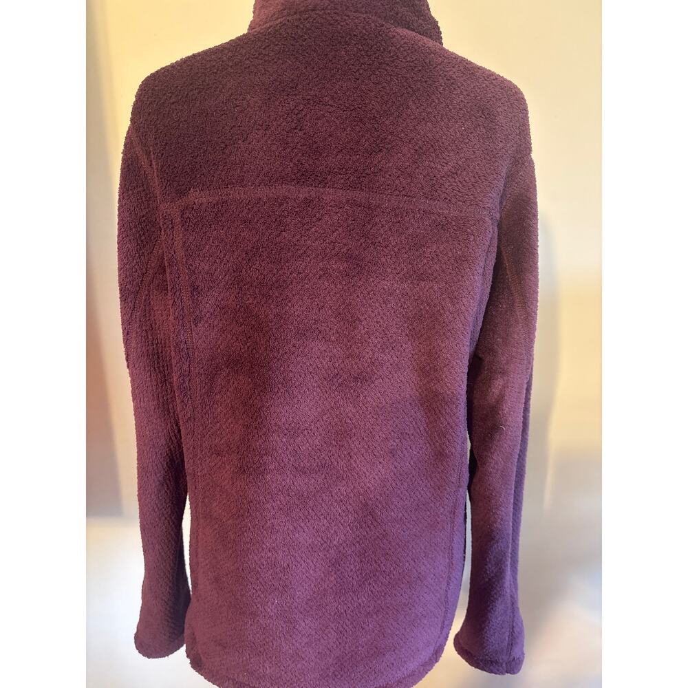 Burgundy Fleece Women's Patagonia Pullover Jacket Large - Picture 4 of 7